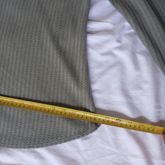 Chaser Women's Long Sleeve Waffle Knit Thermal Top Green Size Large - Picture 14 of 14